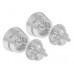 1.34 Ct Bezel Set Round Cut Diamond Stud Earring Screw Back White Gold